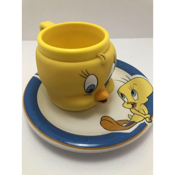 Vintage Gibson Looney Toons Tweety Bird Set - Picture 9 of 9